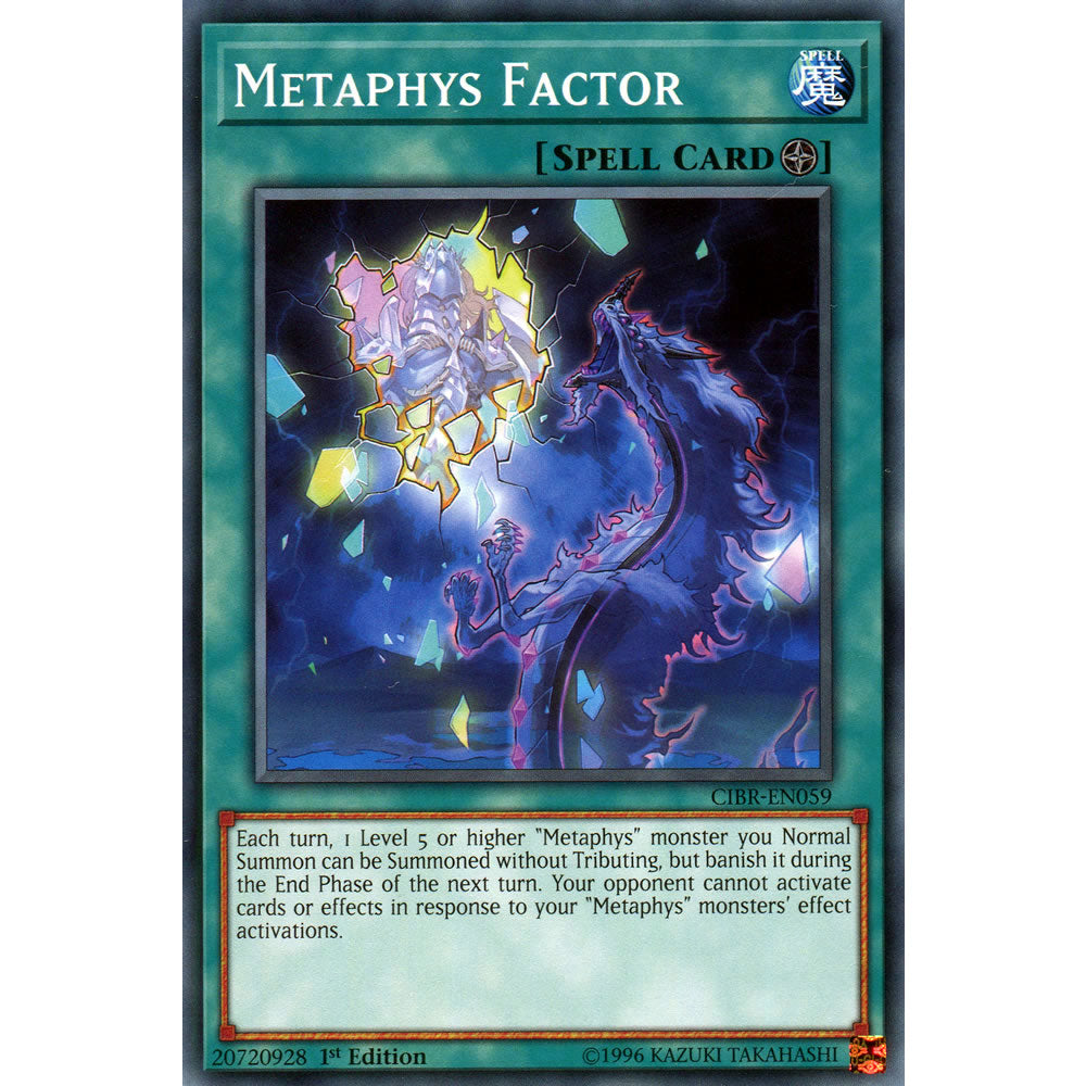 Metaphys Factor CIBR-EN059 Yu-Gi-Oh! Card from the Circuit Break Set