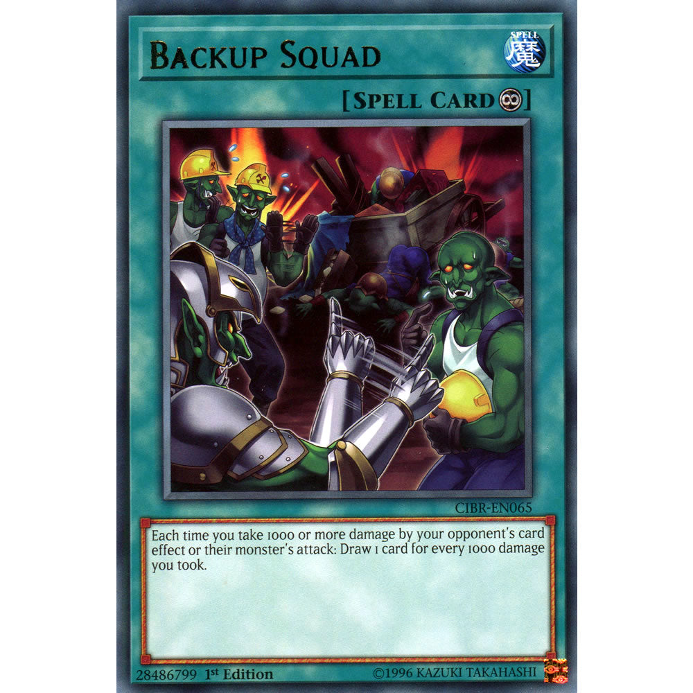 Backup Squad CIBR-EN065 Yu-Gi-Oh! Card from the Circuit Break Set