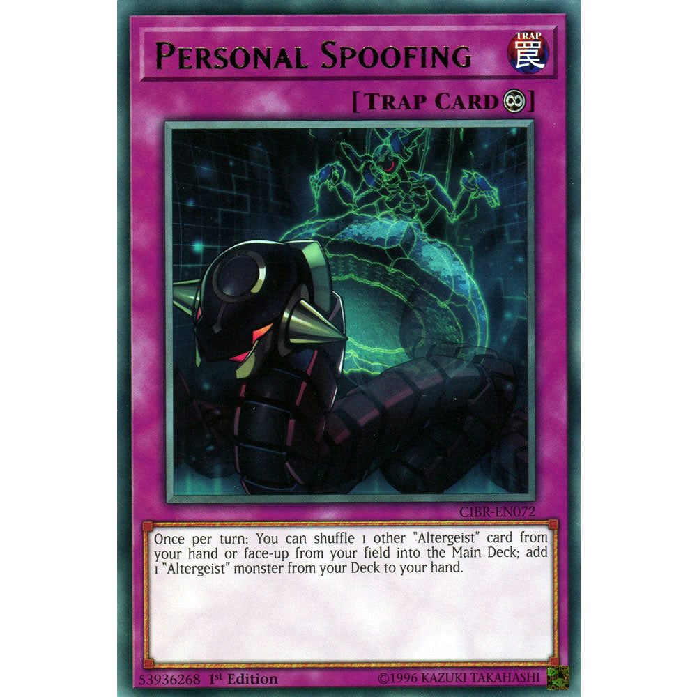 Personal Spoofing CIBR-EN072 Yu-Gi-Oh! Card from the Circuit Break Set