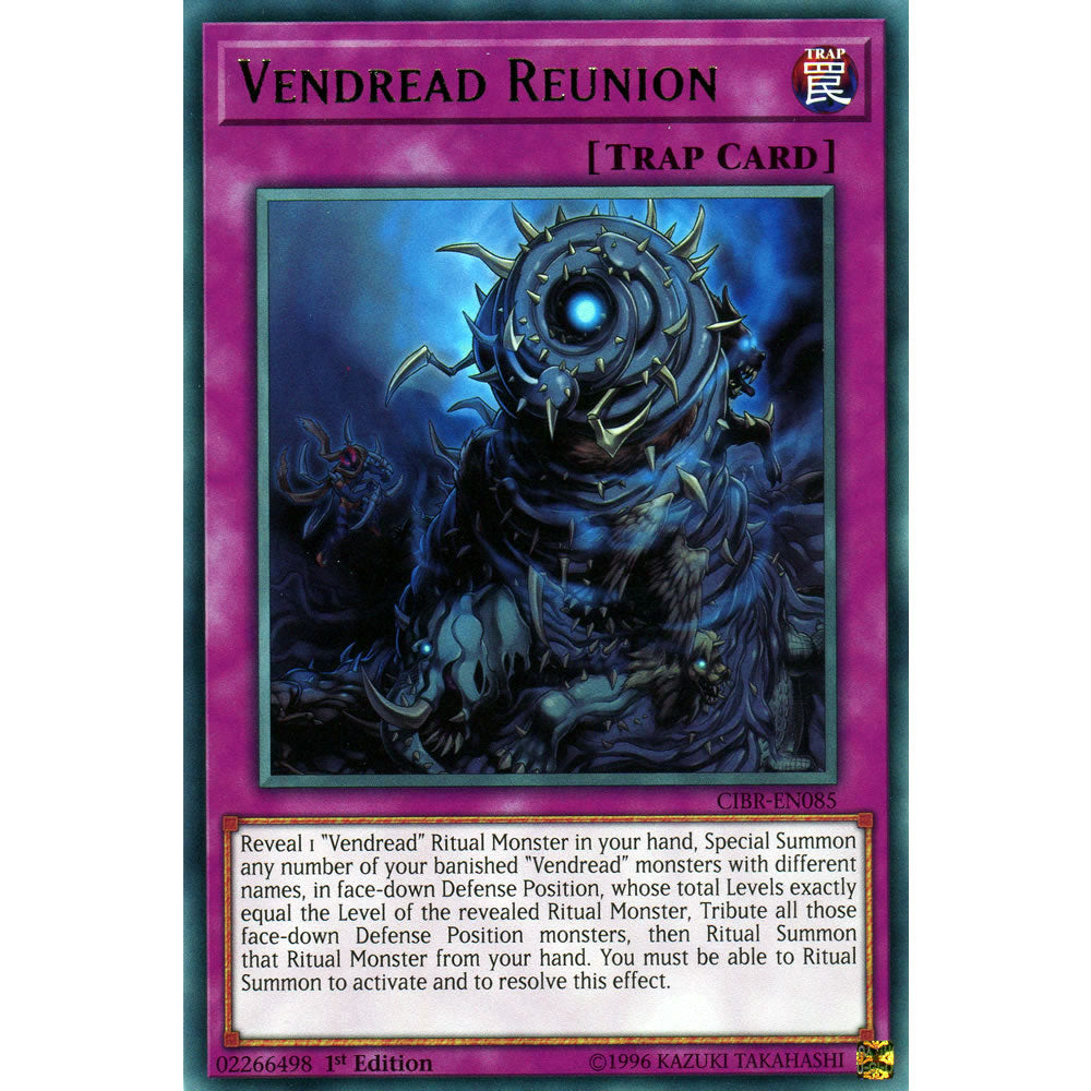 Vendread Reunion CIBR-EN085 Yu-Gi-Oh! Card from the Circuit Break Set
