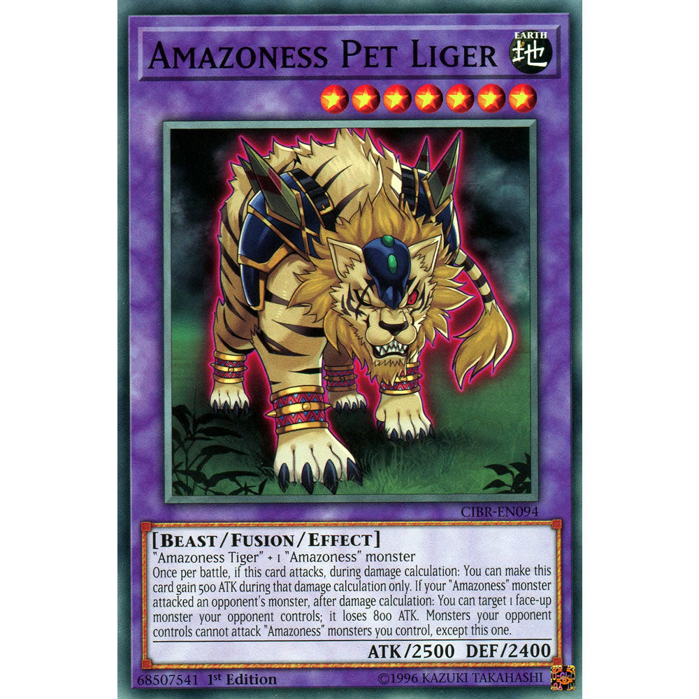 Amazoness Pet Liger CIBR-EN094 Yu-Gi-Oh! Card from the Circuit Break Set