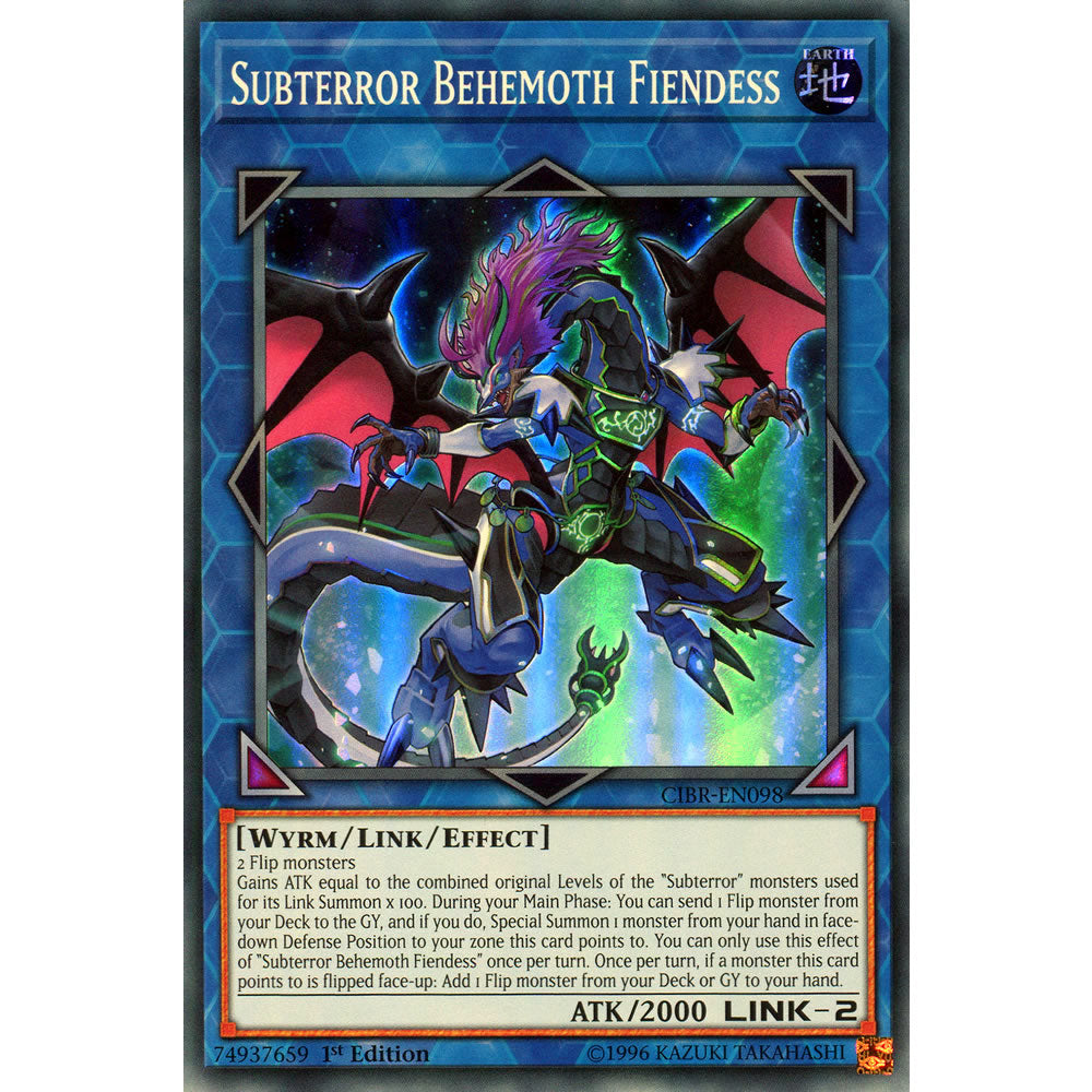 Subterror Behemoth Fiendess CIBR-EN098 Yu-Gi-Oh! Card from the Circuit Break Set
