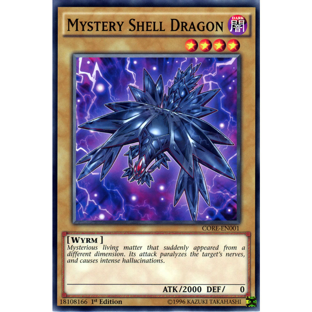 Mystery Shell Dragon CORE-EN001 Yu-Gi-Oh! Card from the Clash of Rebellions Set