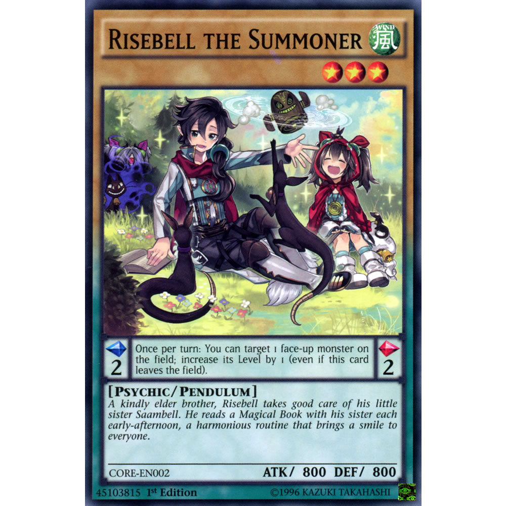 Risebell the Summoner CORE-EN002 Yu-Gi-Oh! Card from the Clash of Rebellions Set