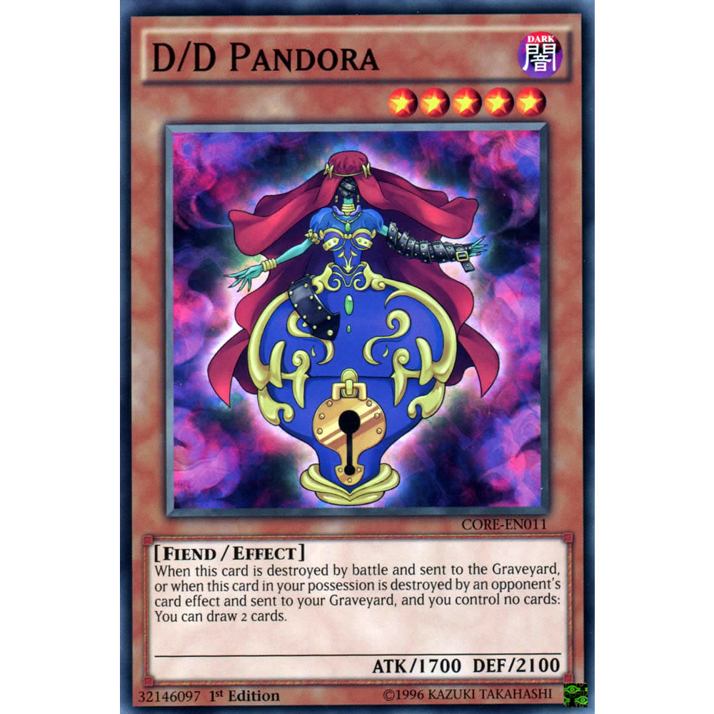 D/D Pandora CORE-EN011 Yu-Gi-Oh! Card from the Clash of Rebellions Set