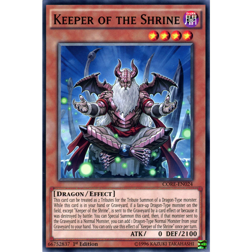 Keeper of the Shrine CORE-EN024 Yu-Gi-Oh! Card from the Clash of Rebellions Set