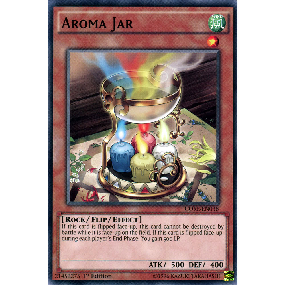 Aroma Jar CORE-EN038 Yu-Gi-Oh! Card from the Clash of Rebellions Set