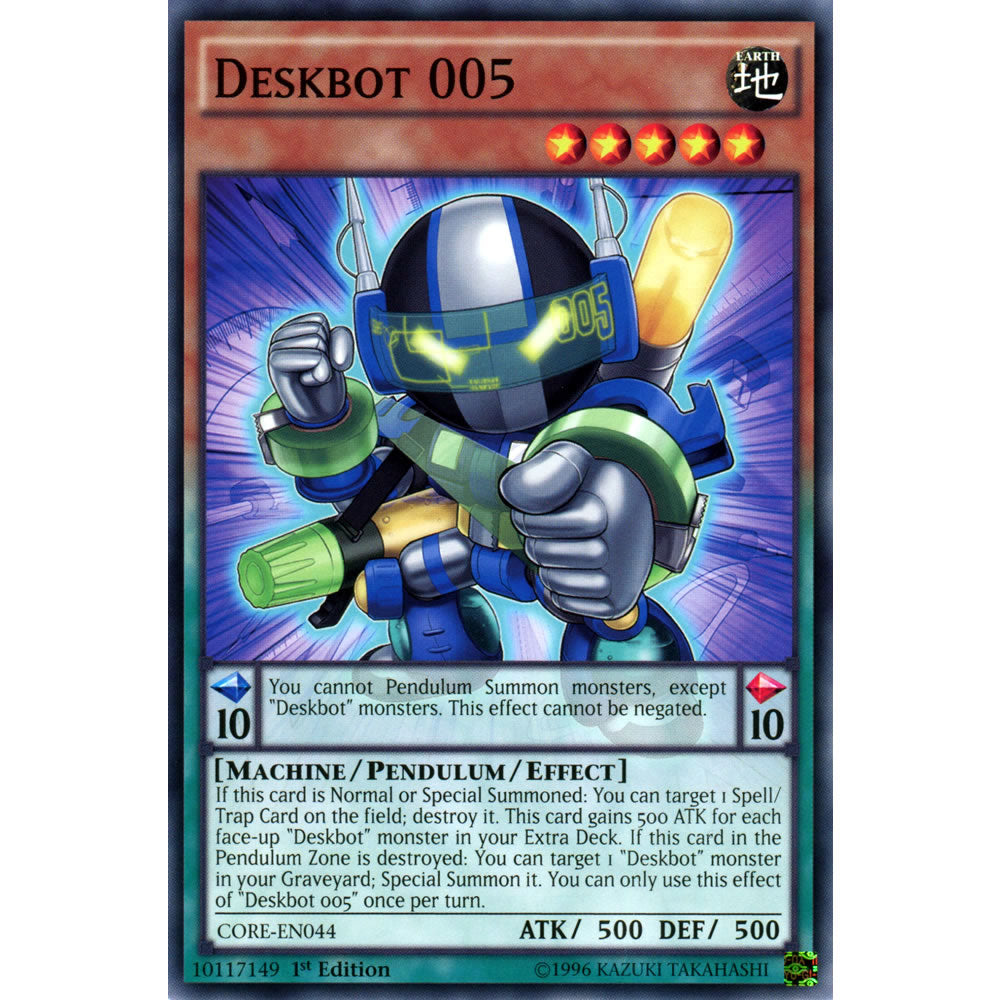 Deskbot 005 CORE-EN044 Yu-Gi-Oh! Card from the Clash of Rebellions Set