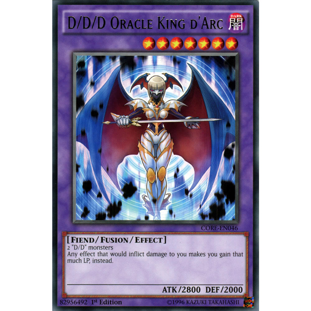 D/D/D Oracle King d'Arc CORE-EN046 Yu-Gi-Oh! Card from the Clash of Rebellions Set