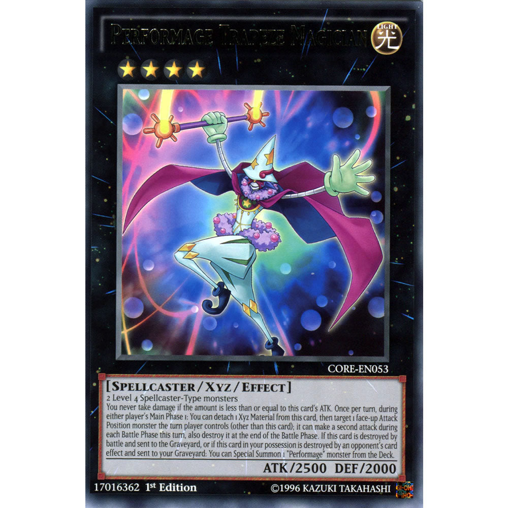 Performage Trapeze Magician CORE-EN053 Yu-Gi-Oh! Card from the Clash of Rebellions Set