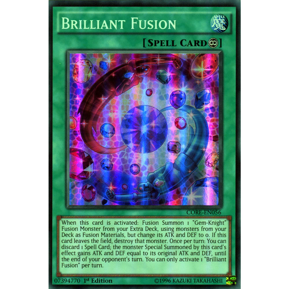 Brilliant Fusion CORE-EN056 Yu-Gi-Oh! Card from the Clash of Rebellions Set