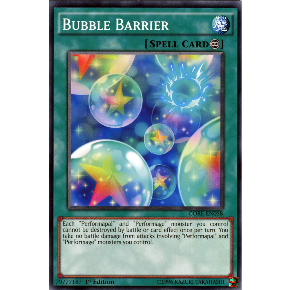 Bubble Barrier CORE-EN058 Yu-Gi-Oh! Card from the Clash of Rebellions Set