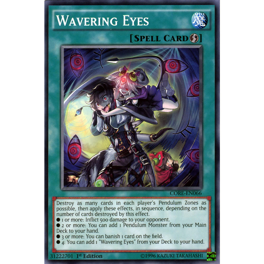 Wavering Eyes CORE-EN066 Yu-Gi-Oh! Card from the Clash of Rebellions Set
