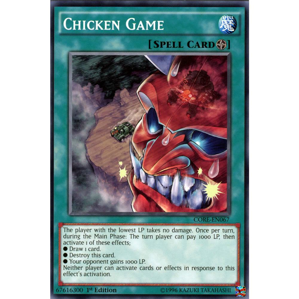 Chicken Game CORE-EN067 Yu-Gi-Oh! Card from the Clash of Rebellions Set