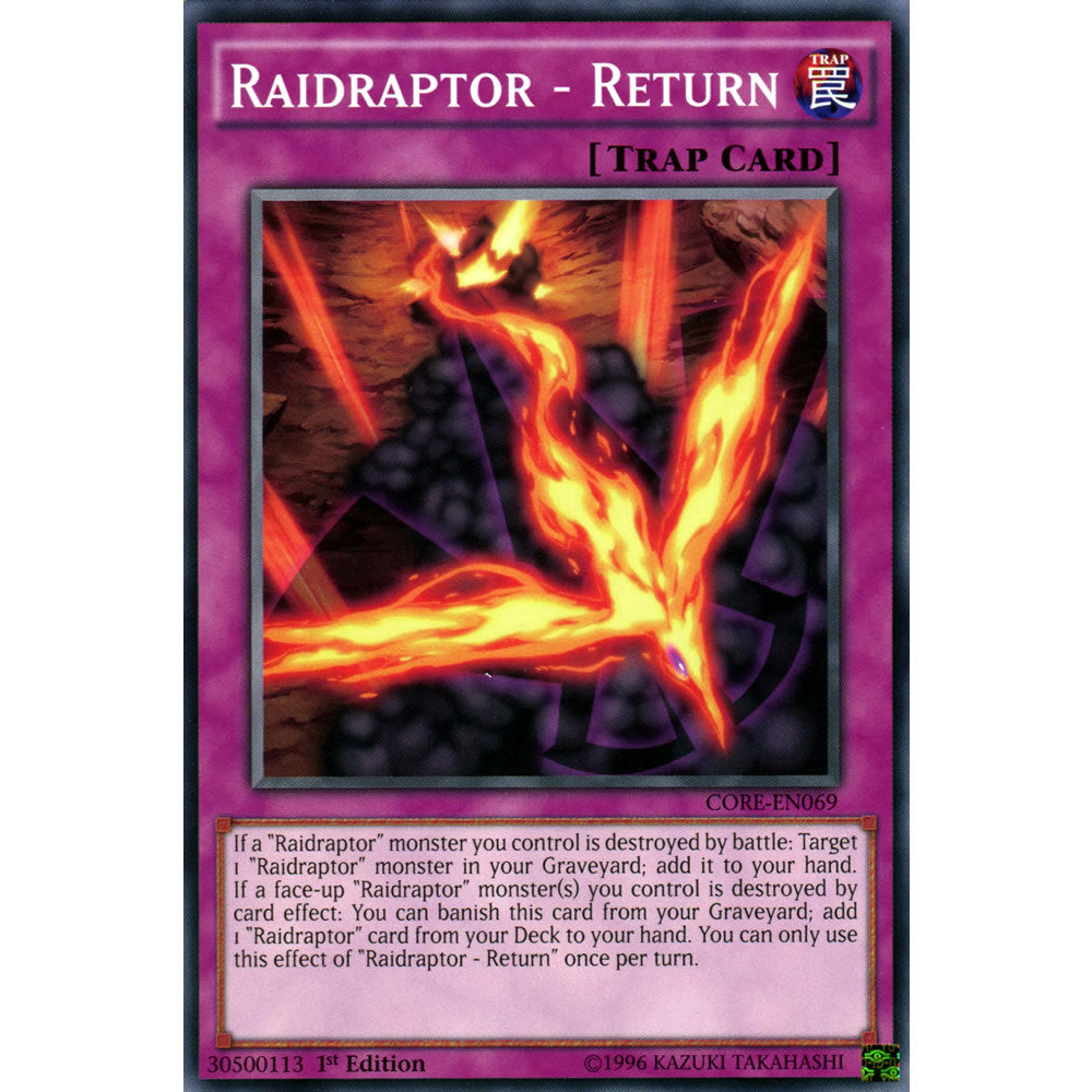 Raidraptor - Return CORE-EN069 Yu-Gi-Oh! Card from the Clash of Rebellions Set