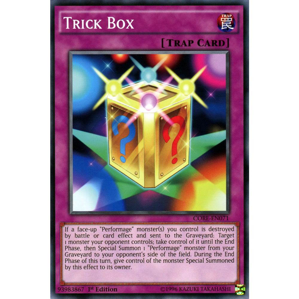 Trick Box CORE-EN071 Yu-Gi-Oh! Card from the Clash of Rebellions Set