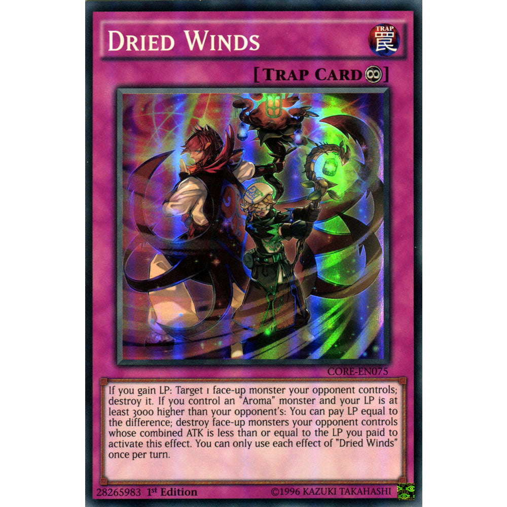 Dried Winds CORE-EN075 Yu-Gi-Oh! Card from the Clash of Rebellions Set