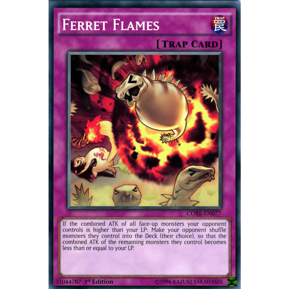 Ferret Flames CORE-EN077 Yu-Gi-Oh! Card from the Clash of Rebellions Set