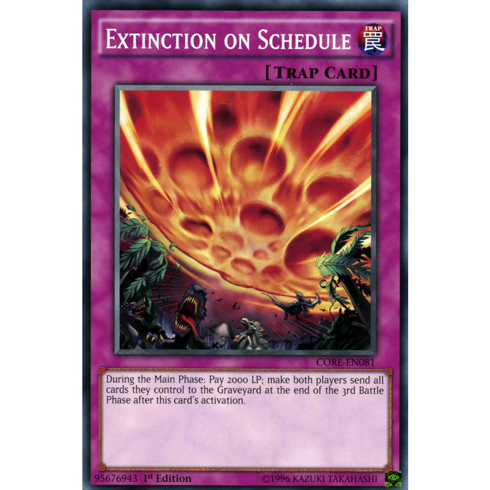 Extinction on Schedule CORE-EN081 Yu-Gi-Oh! Card from the Clash of Rebellions Set