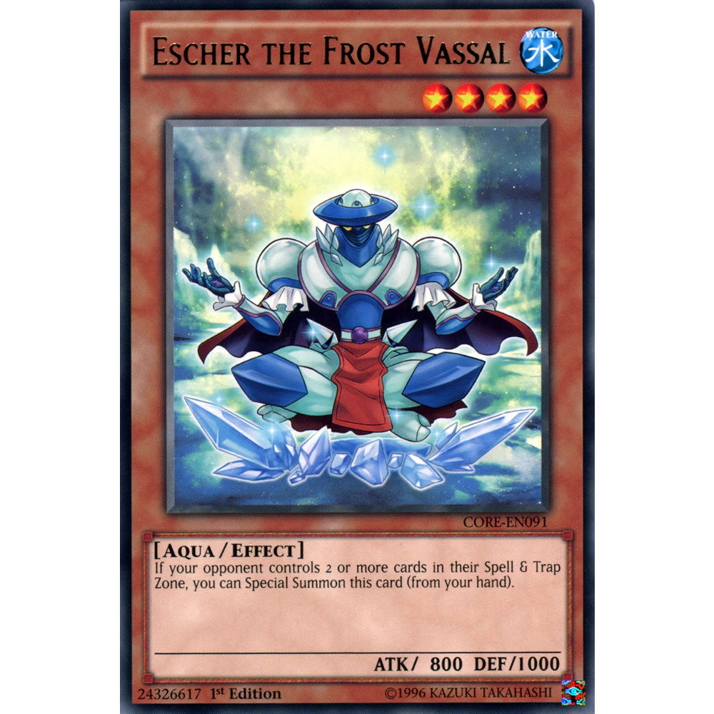Escher the Frost Vassal CORE-EN091 Yu-Gi-Oh! Card from the Clash of Rebellions Set
