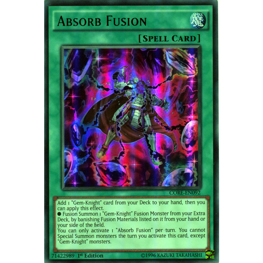 Absorb Fusion CORE-EN092 Yu-Gi-Oh! Card from the Clash of Rebellions Set