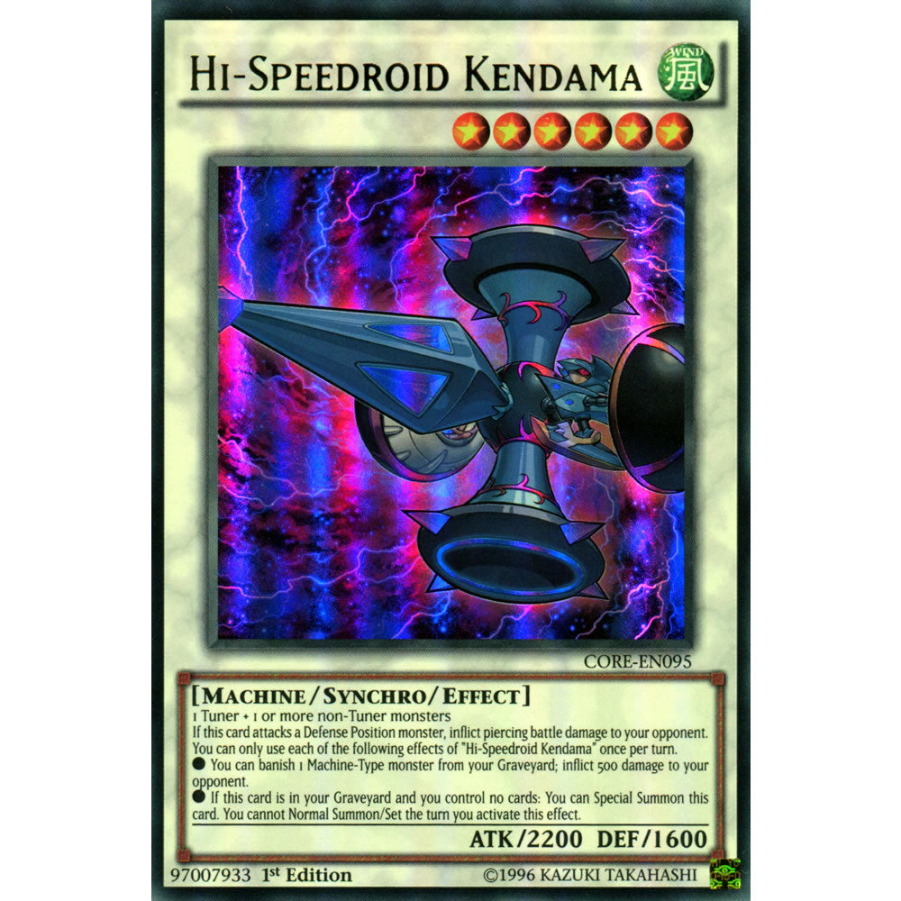 Hi-Speedroid Kendama CORE-EN095 Yu-Gi-Oh! Card from the Clash of Rebellions Set
