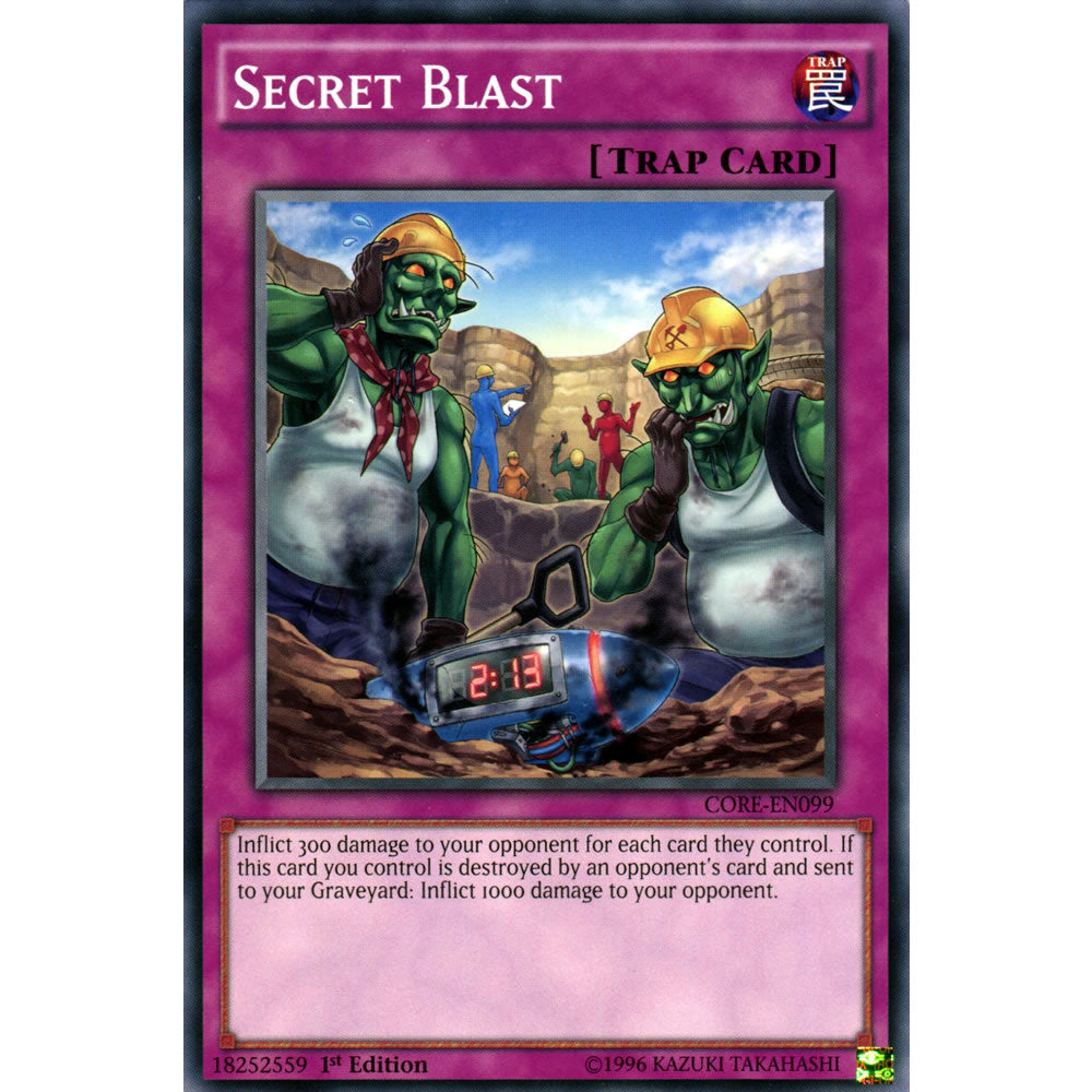 Secret Blast CORE-EN099 Yu-Gi-Oh! Card from the Clash of Rebellions Set