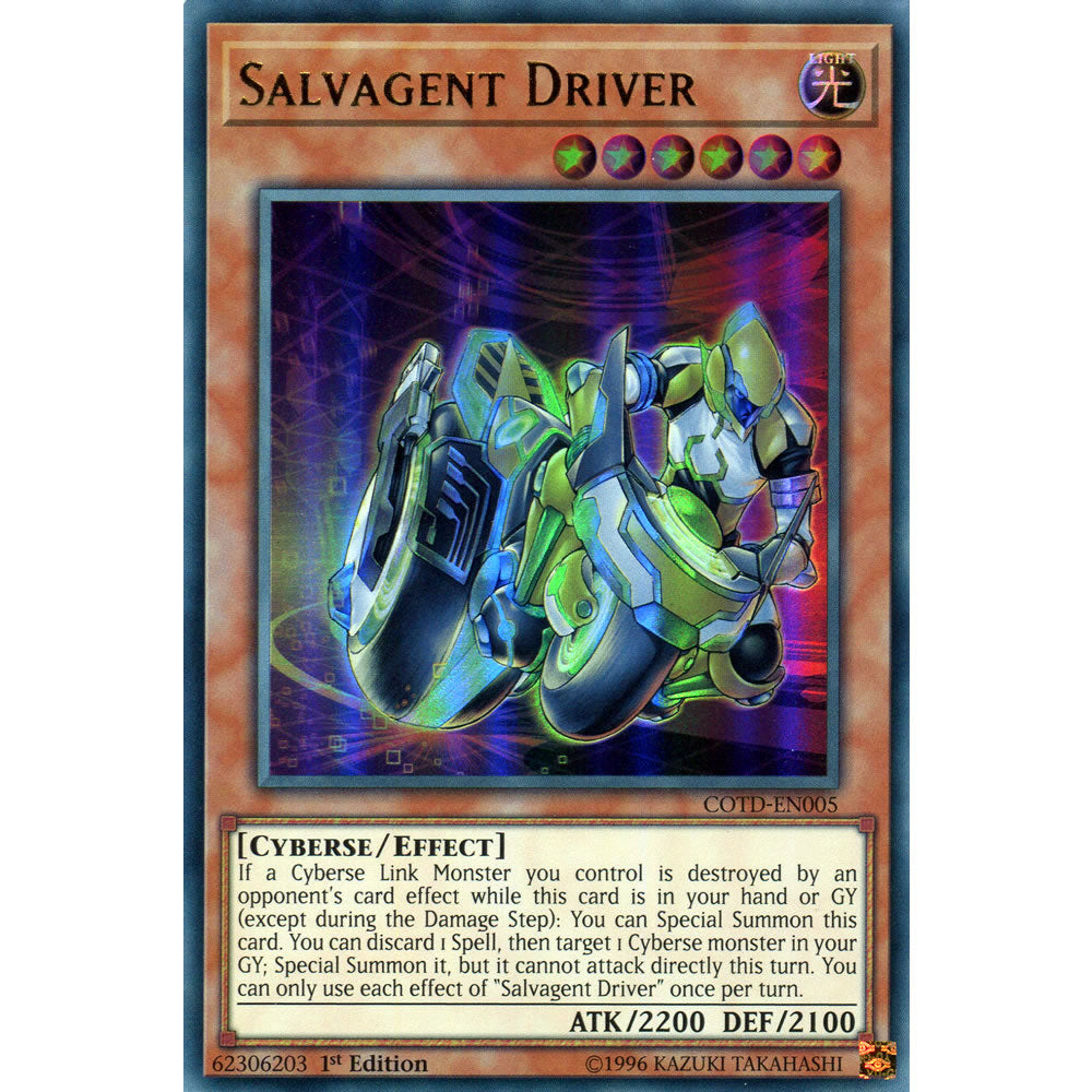 Salvagent Driver COTD-EN005 Yu-Gi-Oh! Card from the Code of the Duelist Set