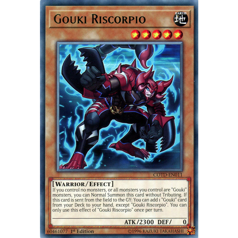 Gouki Riscorpio COTD-EN011 Yu-Gi-Oh! Card from the Code of the Duelist Set