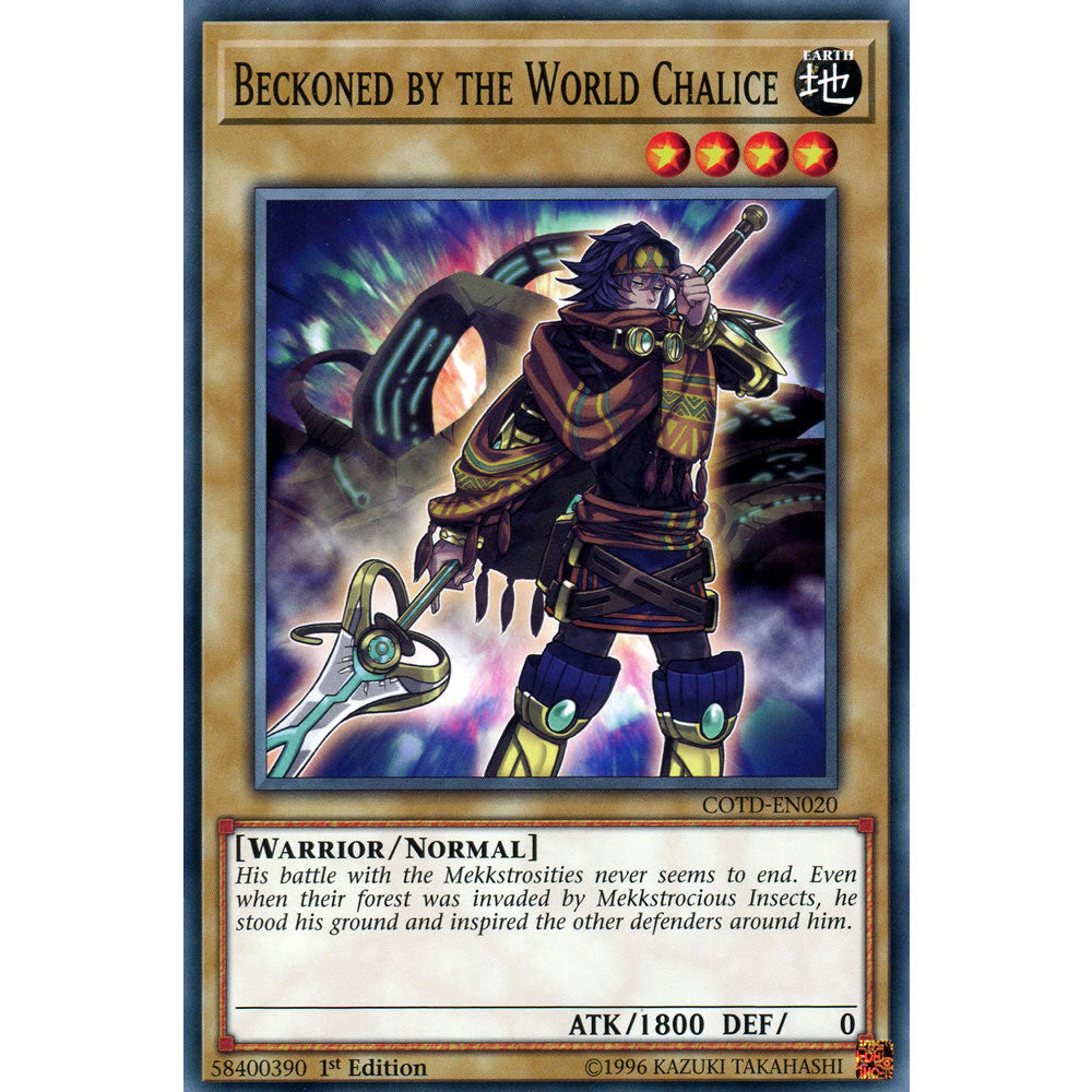 Beckoned by the World Chalice COTD-EN020 Yu-Gi-Oh! Card from the Code of the Duelist Set