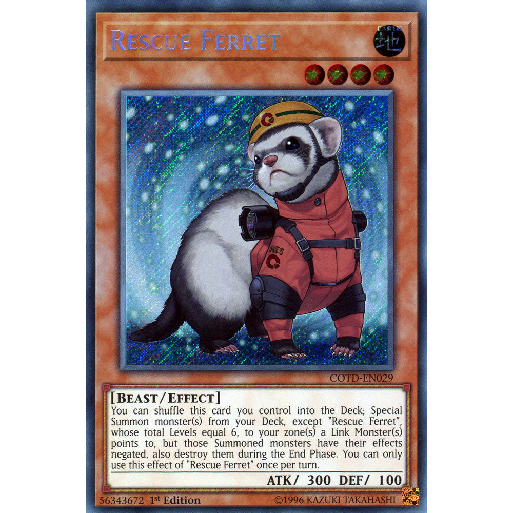 Rescue Ferret COTD-EN029 Yu-Gi-Oh! Card from the Code of the Duelist Set