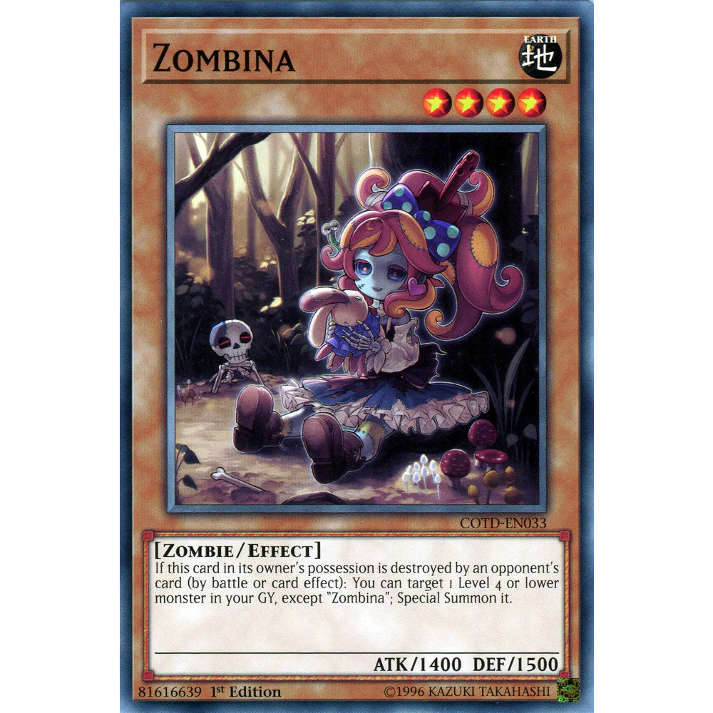 Zombina COTD-EN033 Yu-Gi-Oh! Card from the Code of the Duelist Set