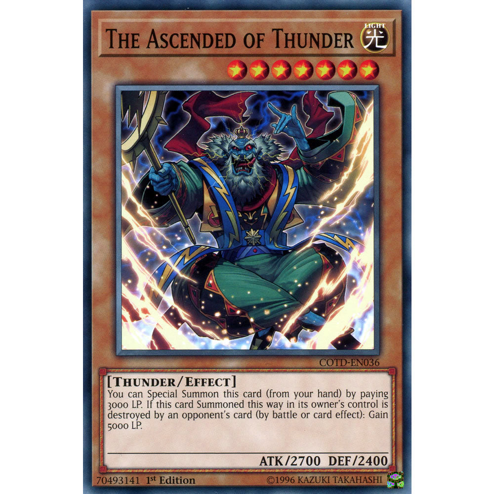 The Ascended of Thunder COTD-EN036 Yu-Gi-Oh! Card from the Code of the Duelist Set
