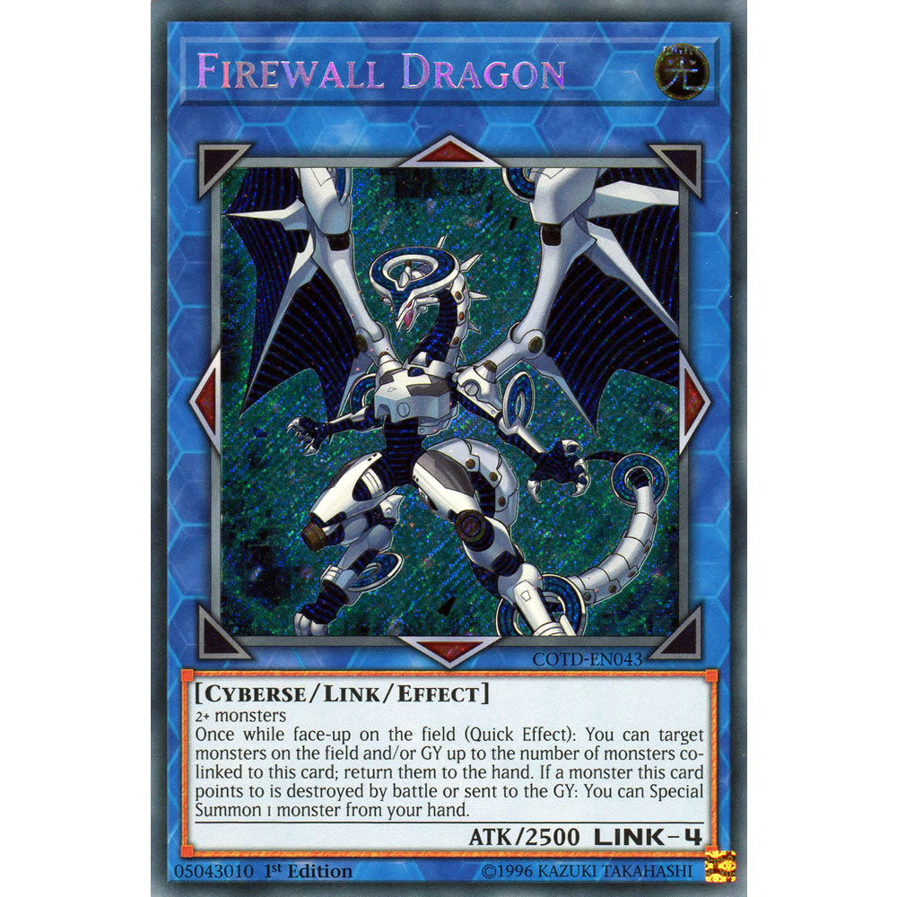 Firewall Dragon COTD-EN043 Yu-Gi-Oh! Card from the Code of the Duelist Set