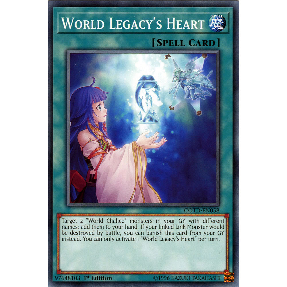 World Legacy's Heart COTD-EN058 Yu-Gi-Oh! Card from the Code of the Duelist Set
