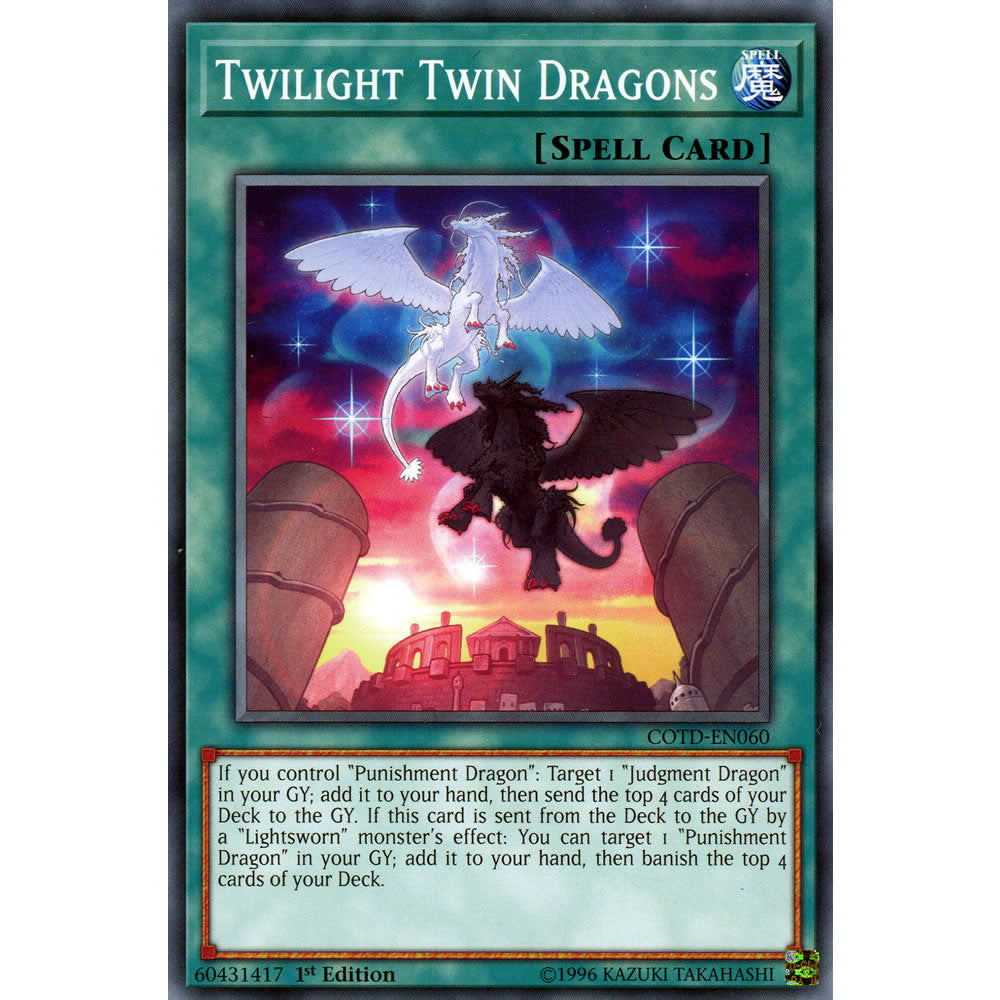Twilight Twin Dragons COTD-EN060 Yu-Gi-Oh! Card from the Code of the Duelist Set