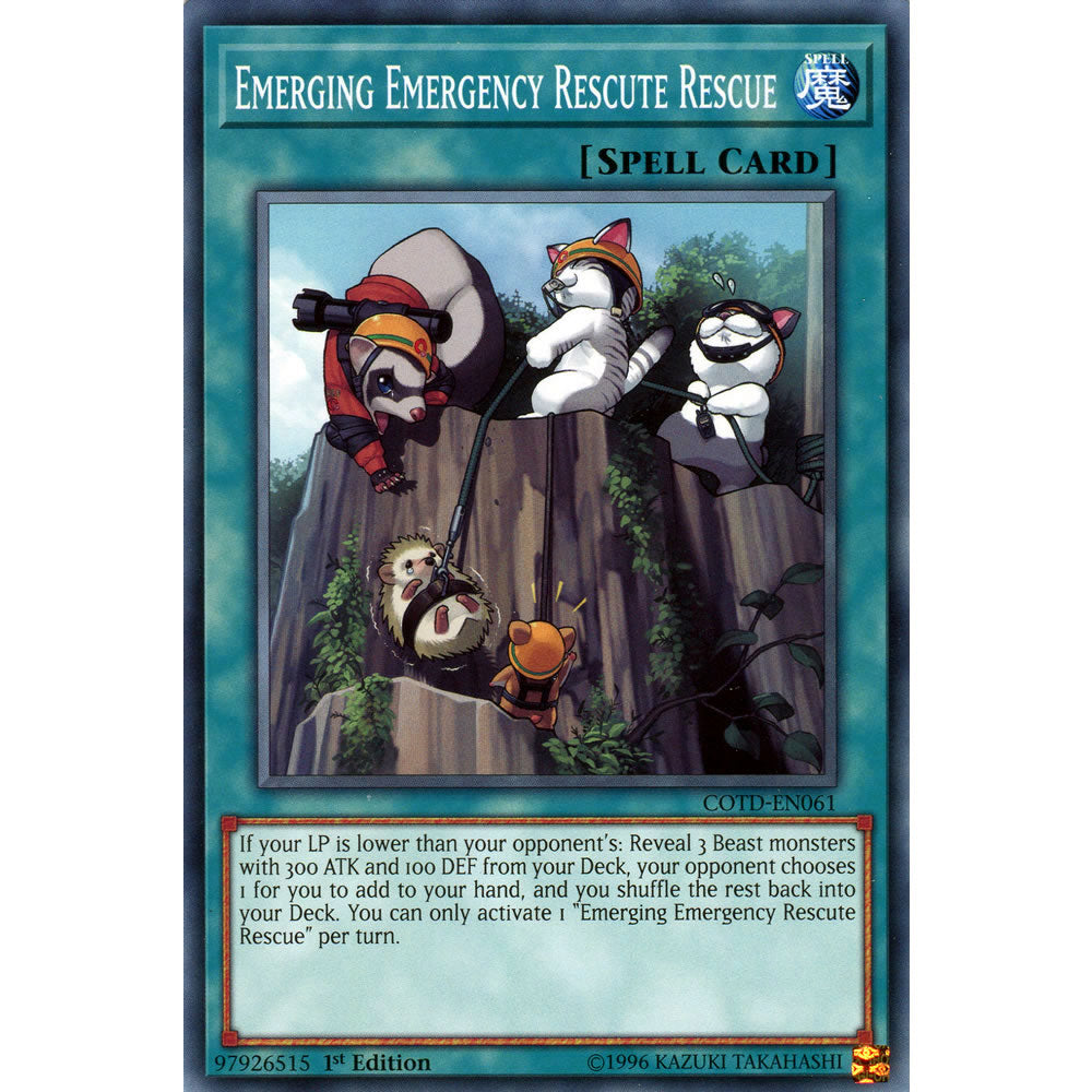Emerging Emergency Rescute Rescue COTD-EN061 Yu-Gi-Oh! Card from the Code of the Duelist Set
