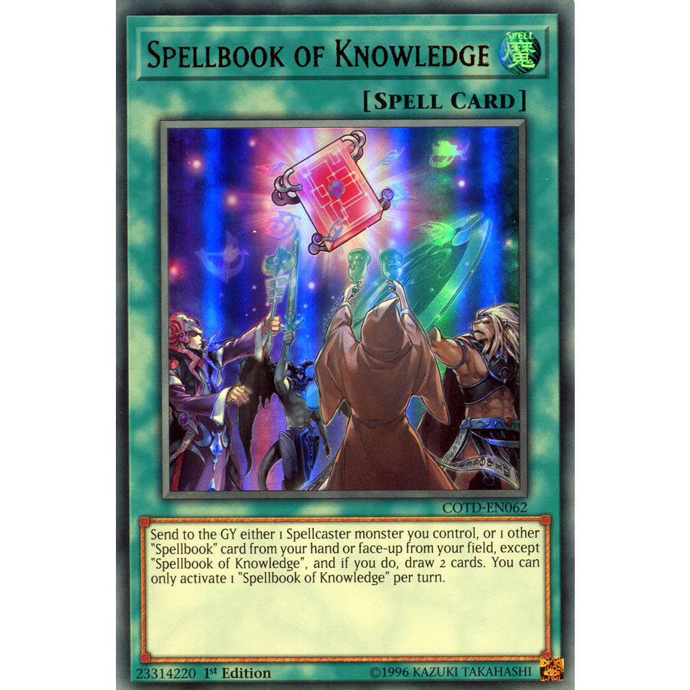 Spellbook of Knowledge COTD-EN062 Yu-Gi-Oh! Card from the Code of the Duelist Set