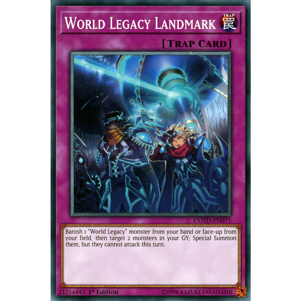World Legacy Landmark COTD-EN071 Yu-Gi-Oh! Card from the Code of the Duelist Set