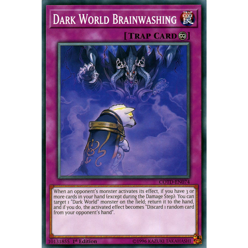 Dark World Brainwashing COTD-EN074 Yu-Gi-Oh! Card from the Code of the Duelist Set