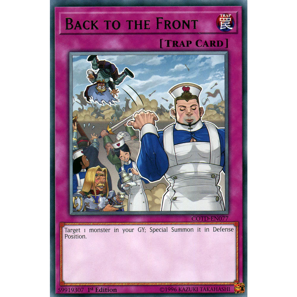 Back to the Front COTD-EN077 Yu-Gi-Oh! Card from the Code of the Duelist Set