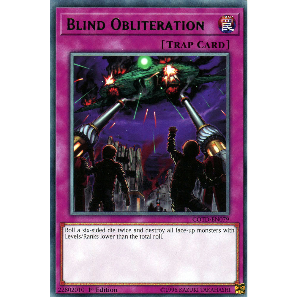 Blind Obliteration COTD-EN079 Yu-Gi-Oh! Card from the Code of the Duelist Set