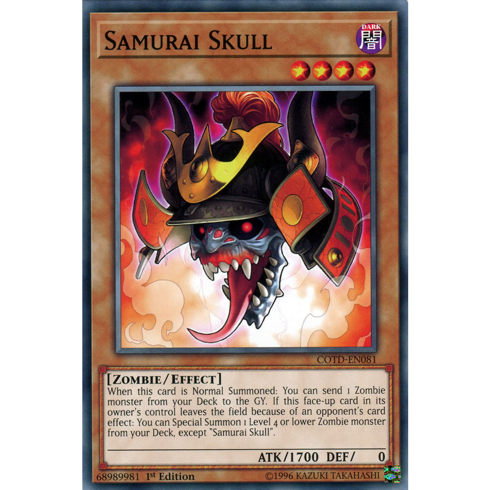 Samurai Skull COTD-EN081 Yu-Gi-Oh! Card from the Code of the Duelist Set