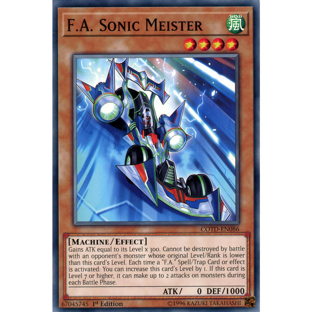 F.A. Sonic Meister COTD-EN086 Yu-Gi-Oh! Card from the Code of the Duelist Set