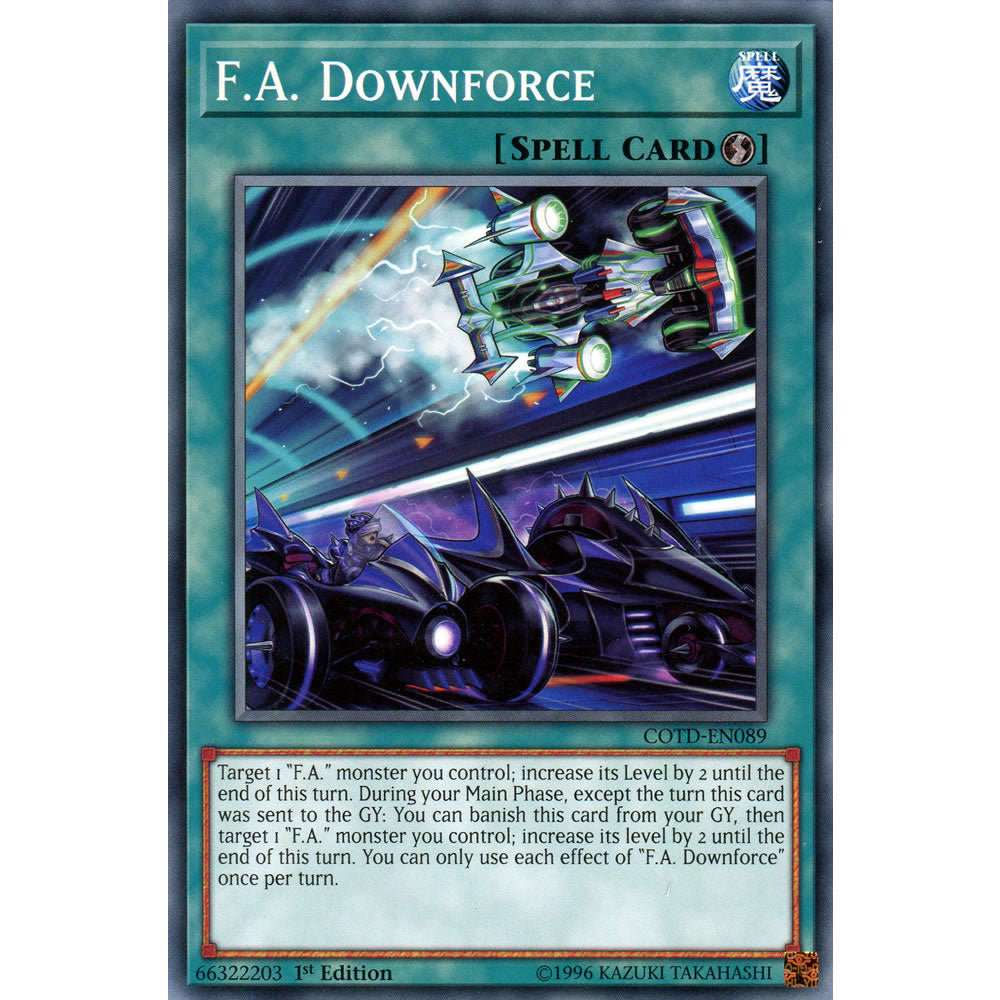 F.A. Downforce COTD-EN089 Yu-Gi-Oh! Card from the Code of the Duelist Set