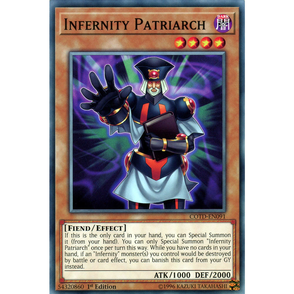 Infernity Patriarch COTD-EN091 Yu-Gi-Oh! Card from the Code of the Duelist Set