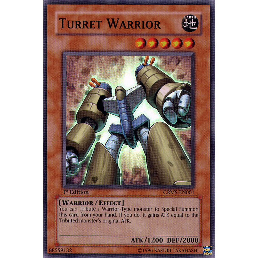 Turret Warrior CRMS-EN001 Yu-Gi-Oh! Card from the Crimson Crisis Set