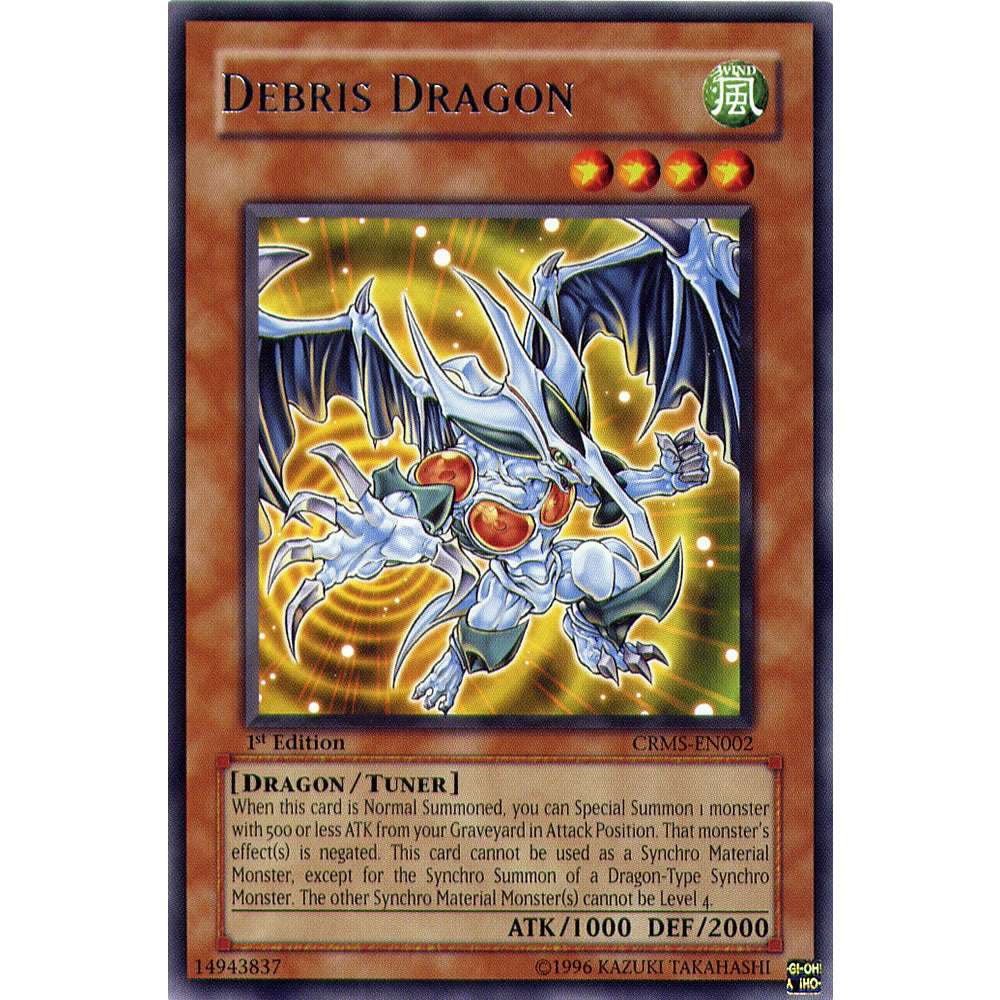 Debris Dragon CRMS-EN002 Yu-Gi-Oh! Card from the Crimson Crisis Set