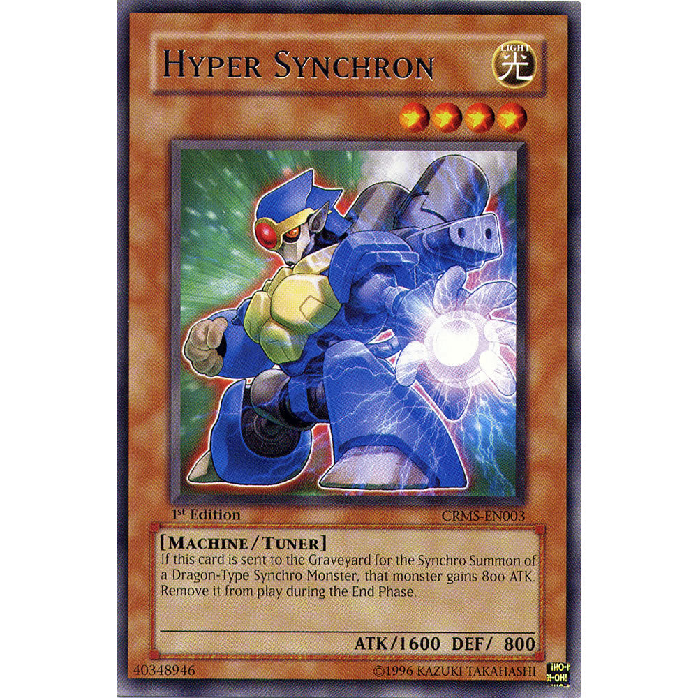 Hyper Synchron CRMS-EN003 Yu-Gi-Oh! Card from the Crimson Crisis Set