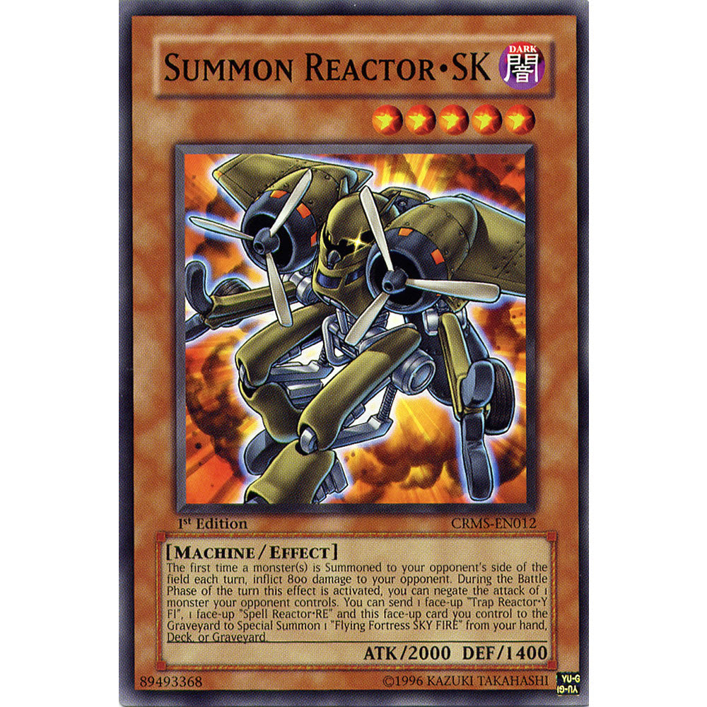 Summon Reactor SK CRMS-EN012 Yu-Gi-Oh! Card from the Crimson Crisis Set